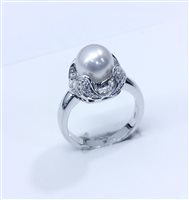 Thiene - Corso Garibaldi , 137 - Anello Salvini Donna in Oro bianco Perla N74068Q-15 - N74068Q-15